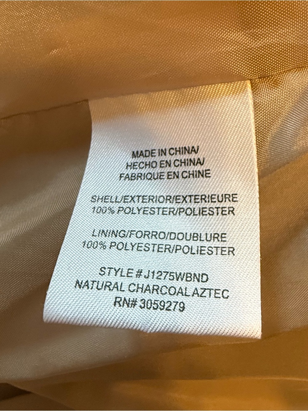 Thread & Supply Sherpa Fleece Shacket Ivory Gray Aztec Print Button Front Jacket - Picture 7 of 8